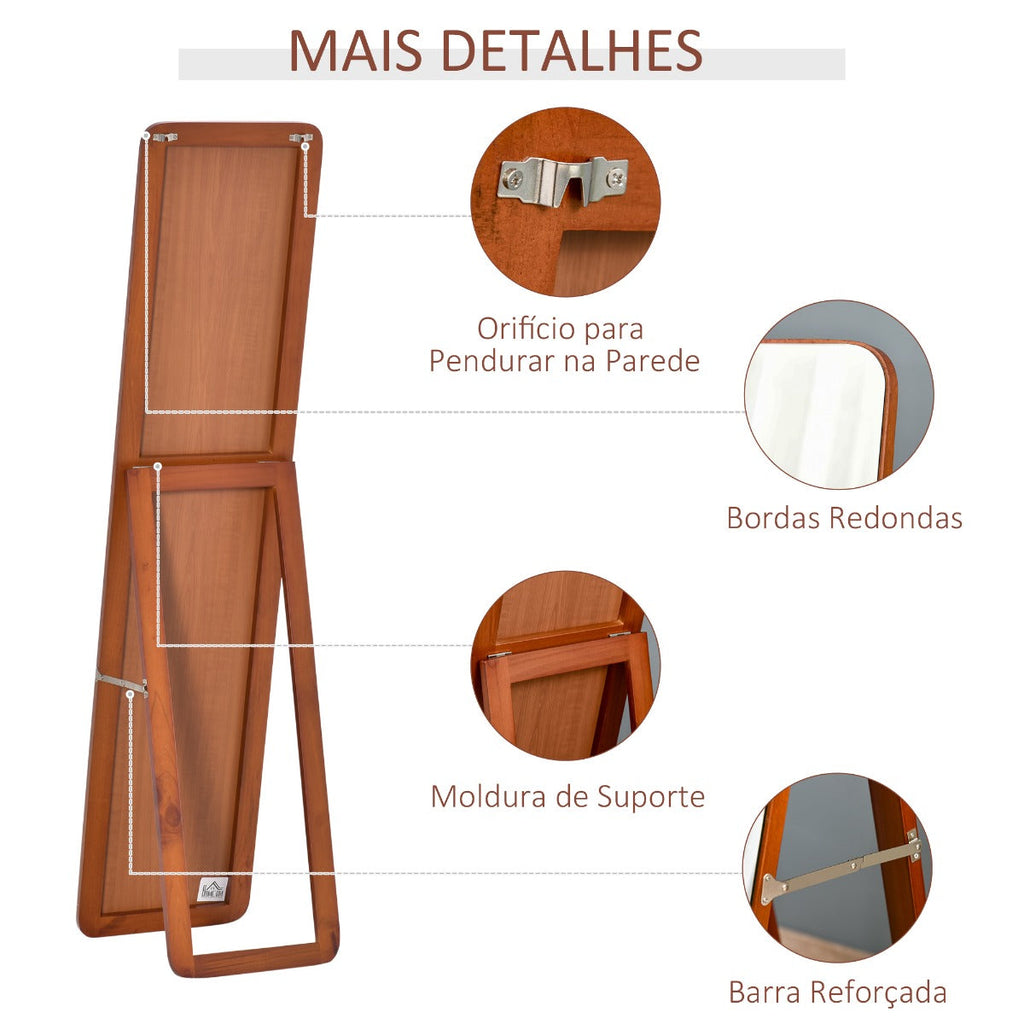 Espelho de Pé/Parede Boluzzi - Design Moderno - Leva-Me Contigo - Móveis & Decoração