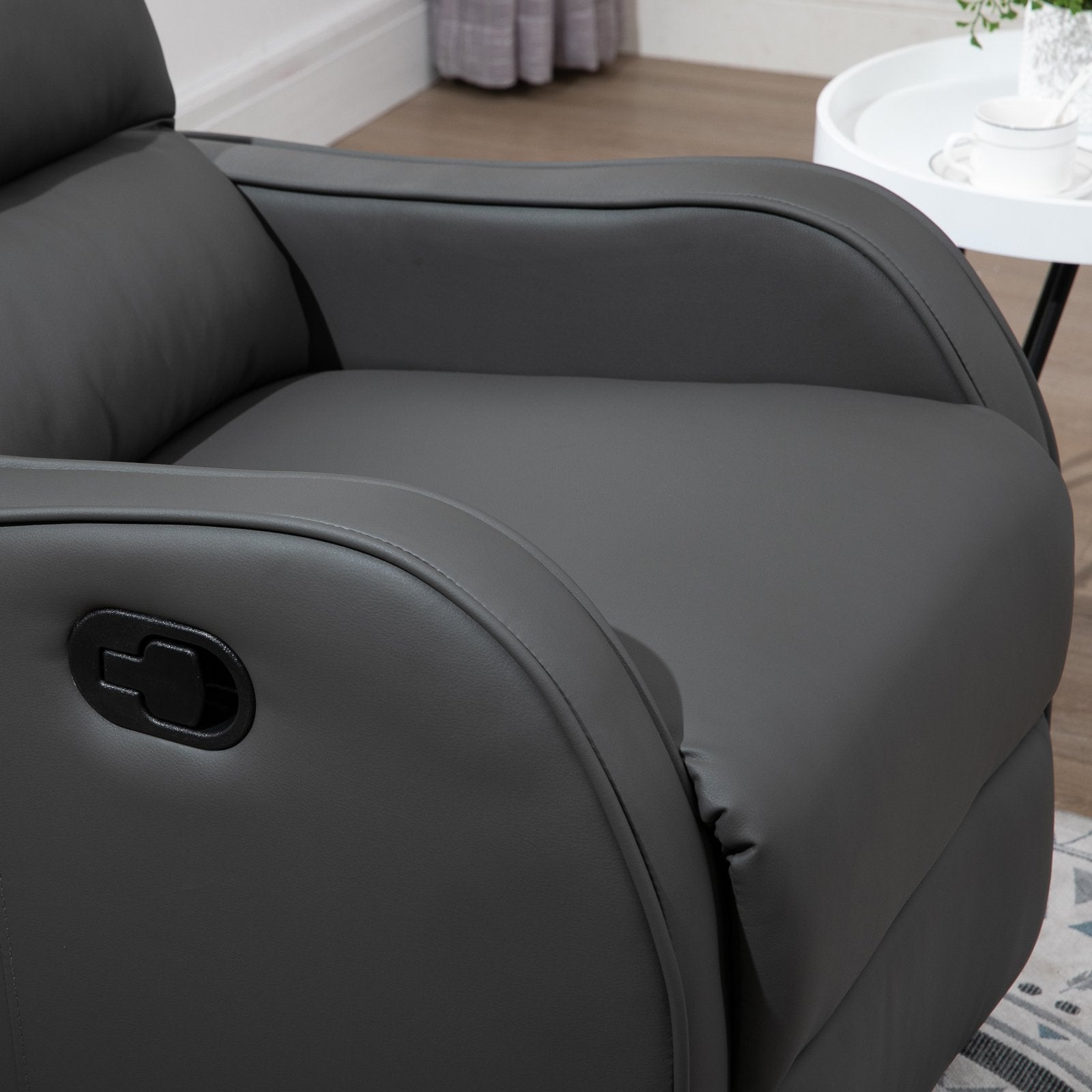 Poltrona Lopez com Reclinação Ajustável - Cinzento - Design Moderno - Leva-Me Contigo - Móveis & Decoração