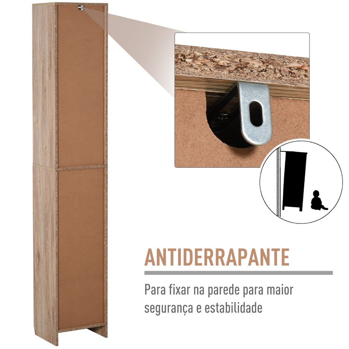 Armário Alto Edén de Casa de Banho - Design Moderno - Leva-Me Contigo - Móveis & Decoração