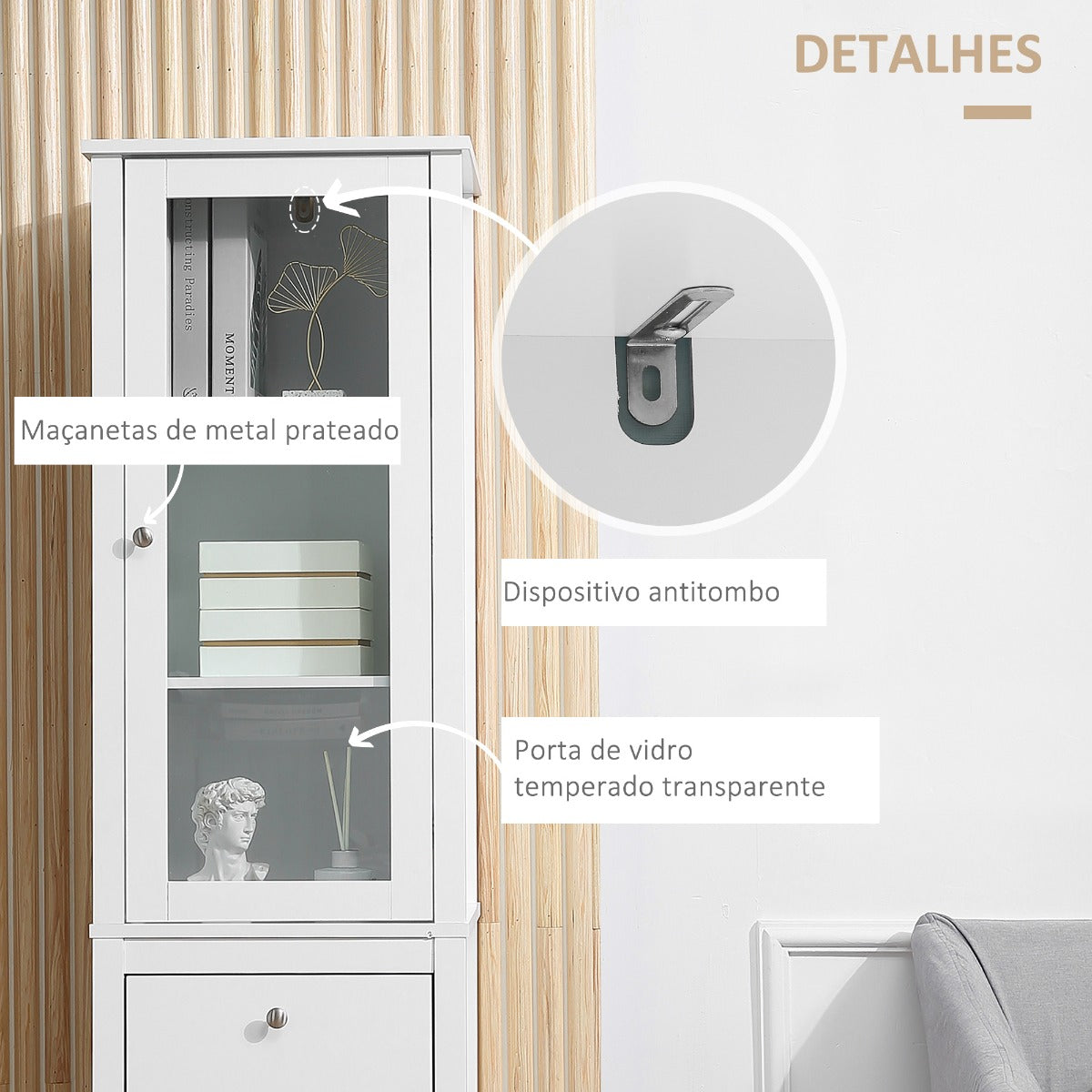 Móvel Blank com Vitrine - Design Rústico - Leva-Me Contigo - Móveis & Decoração