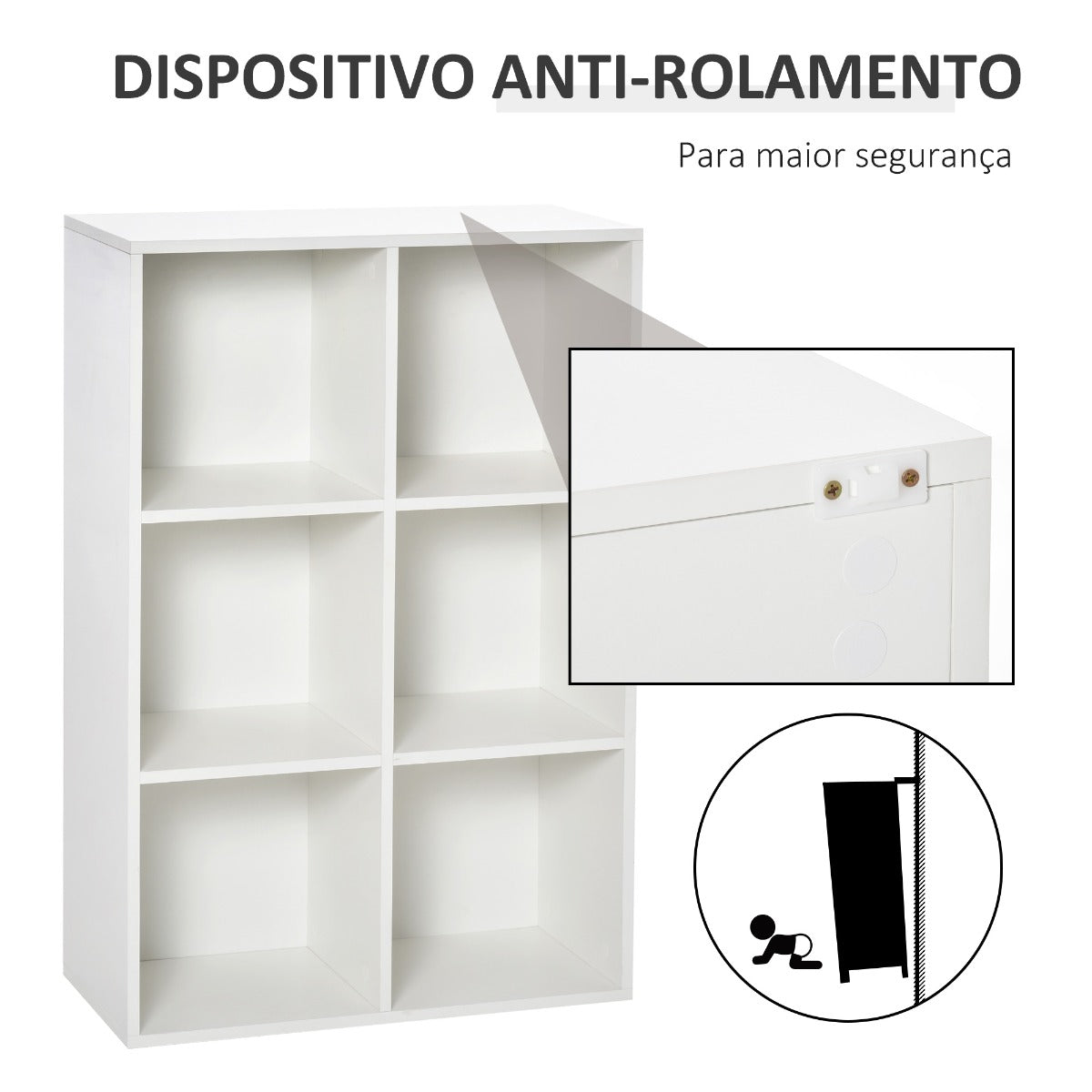 Estante Cube - Branco - Design Minimalista - Leva-Me Contigo - Móveis & Decoração