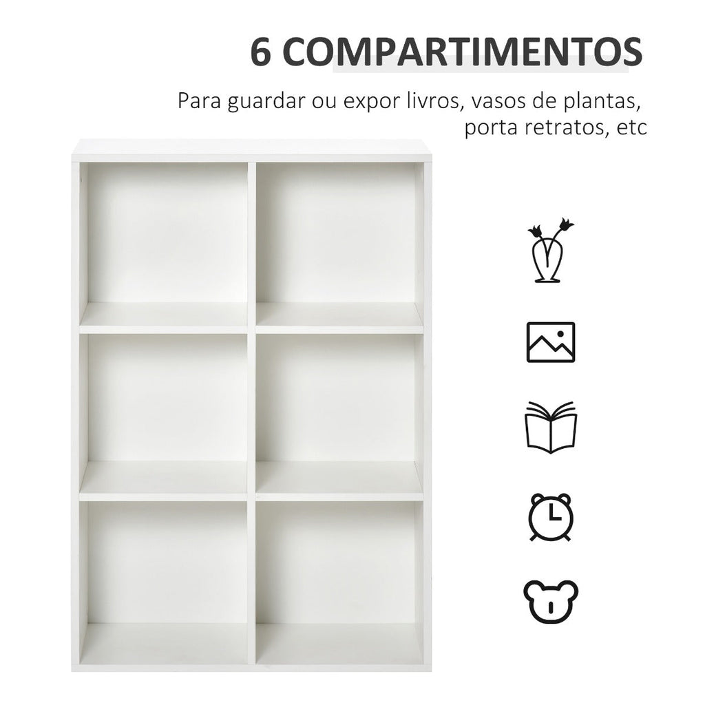 Estante Cube - Branco - Design Minimalista - Leva-Me Contigo - Móveis & Decoração