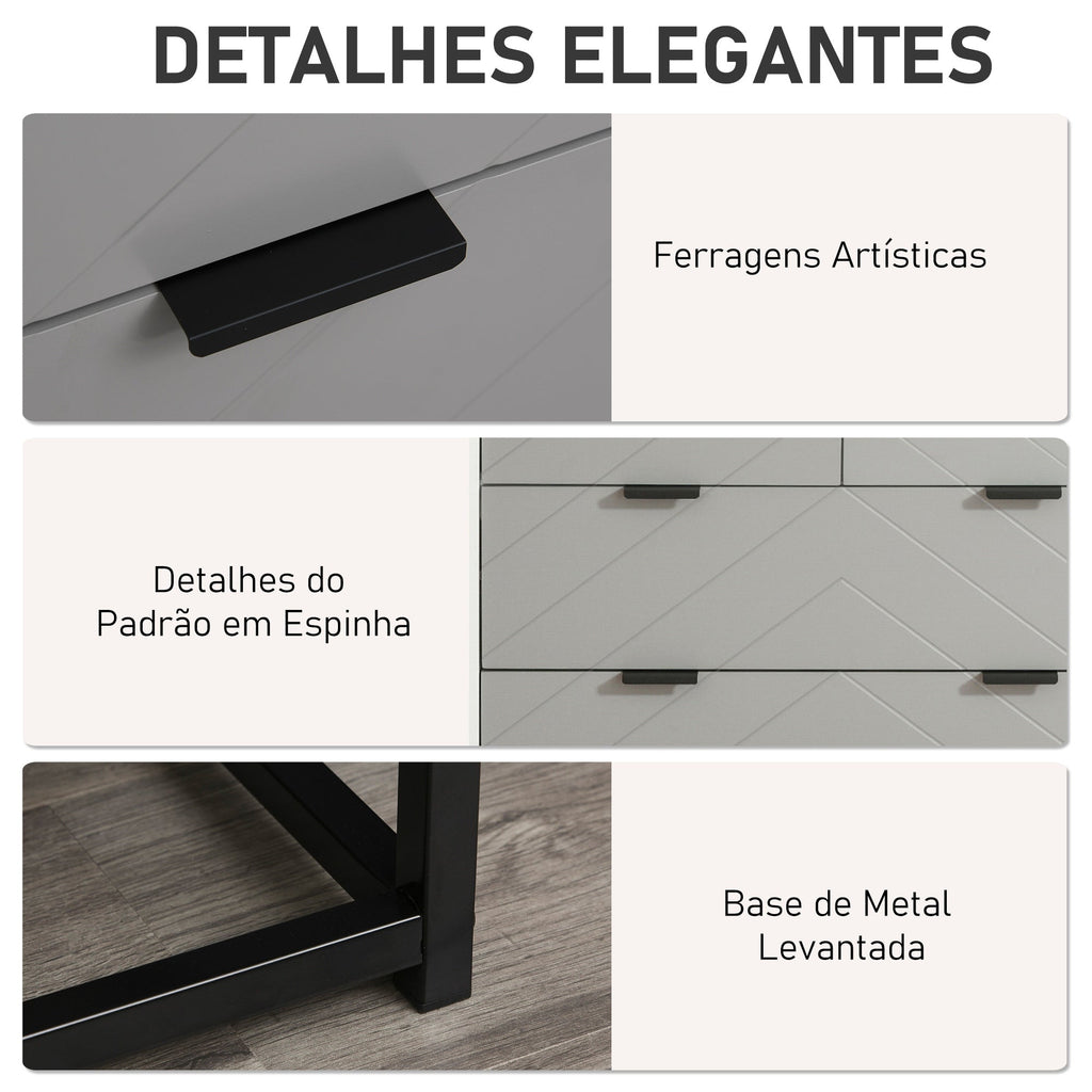 Cómoda com 4 gavetas - Design Retro - Leva-Me Contigo - Móveis & Decoração