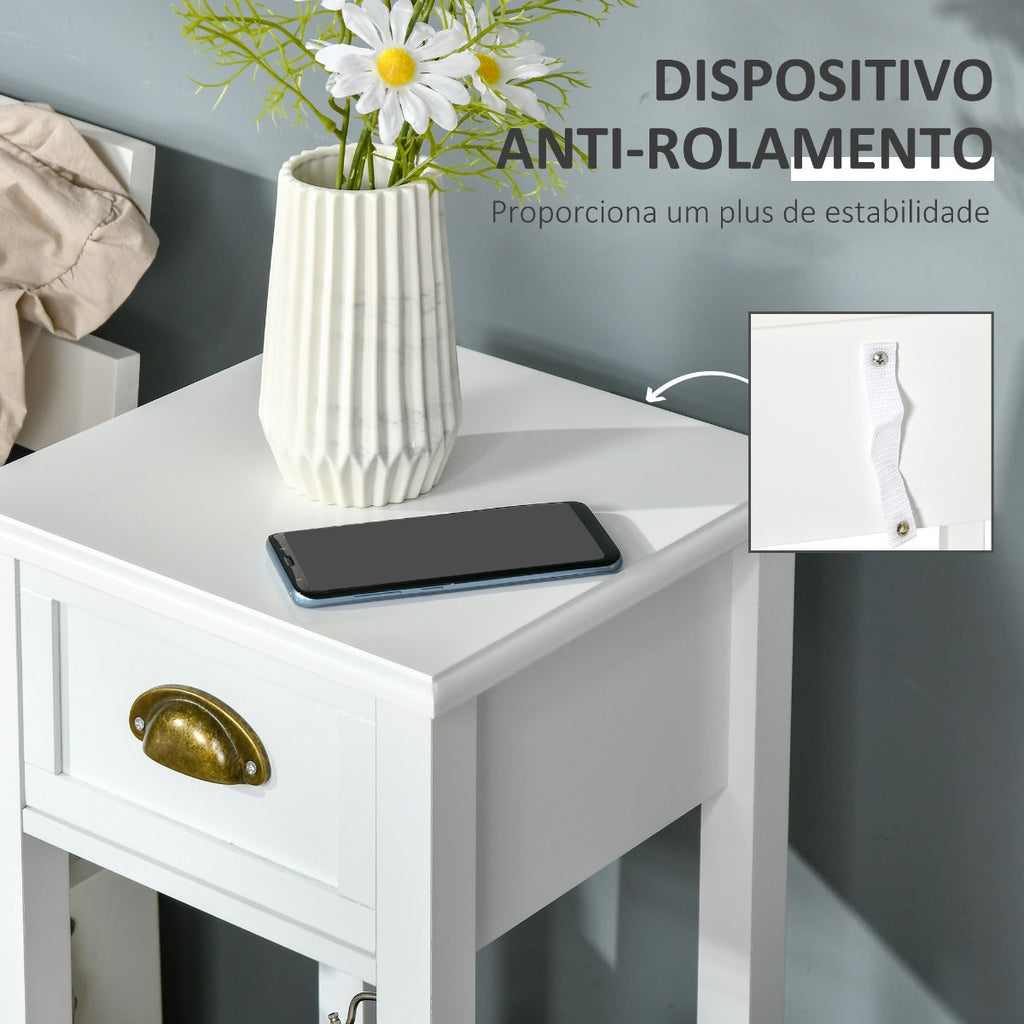 Mesa de Apoio com Gaveta - Design Clássico - Leva-Me Contigo - Móveis & Decoração