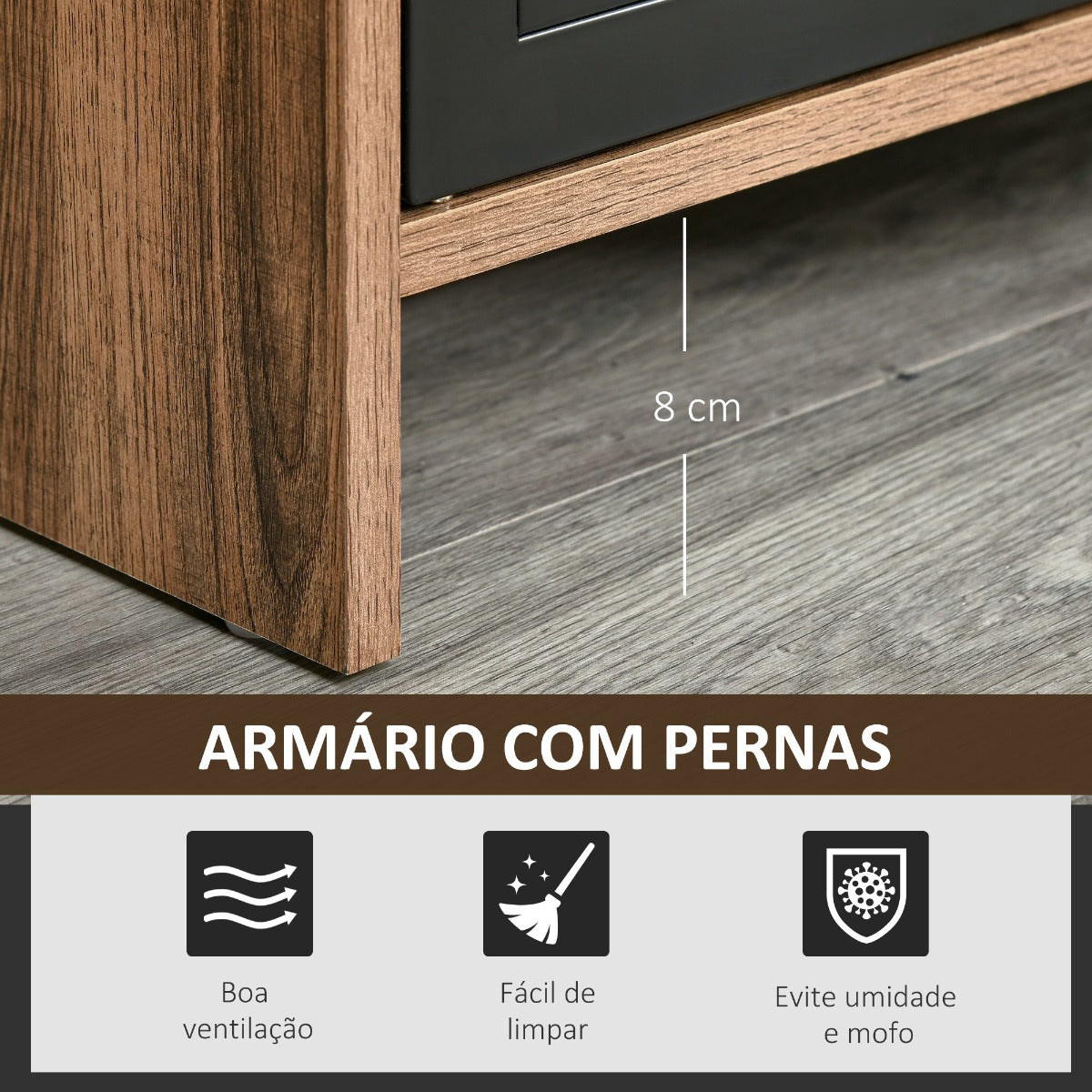 Móvel de TV Indus - 109cm - Design Industrial - Leva-Me Contigo - Móveis & Decoração