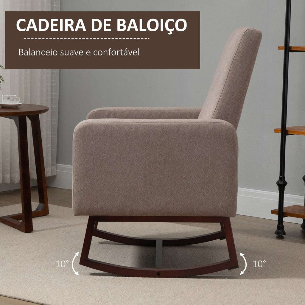 Poltrona Bally – Cor Marrom - Design Nórdico - Leva-Me Contigo - Móveis & Decoração