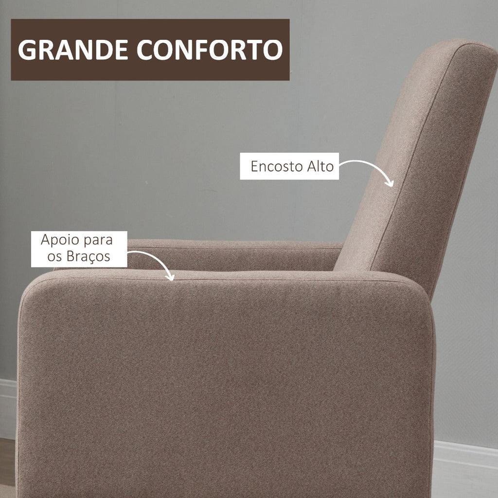 Poltrona Bally – Cor Marrom - Design Nórdico - Leva-Me Contigo - Móveis & Decoração