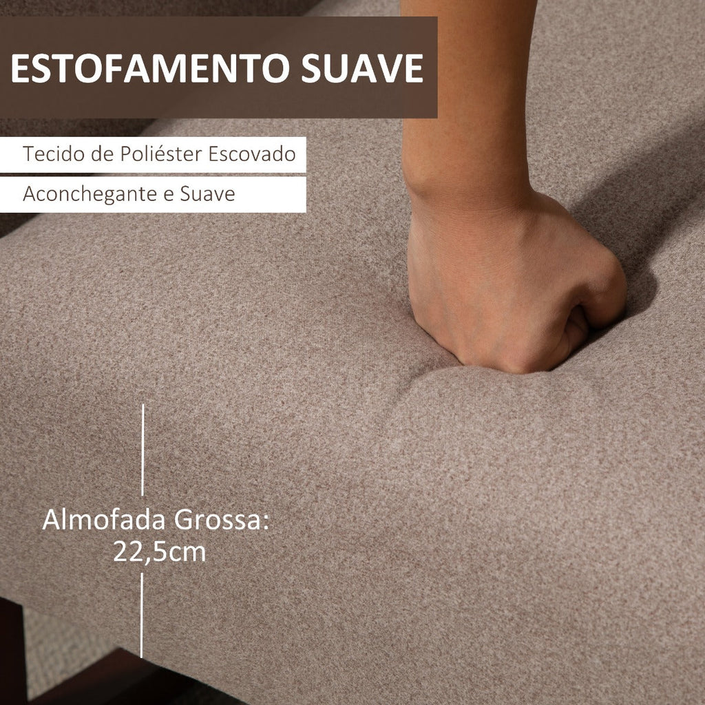 Poltrona Bally – Cor Marrom - Design Nórdico - Leva-Me Contigo - Móveis & Decoração