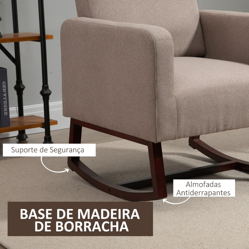 Poltrona Bally – Cor Marrom - Design Nórdico - Leva-Me Contigo - Móveis & Decoração