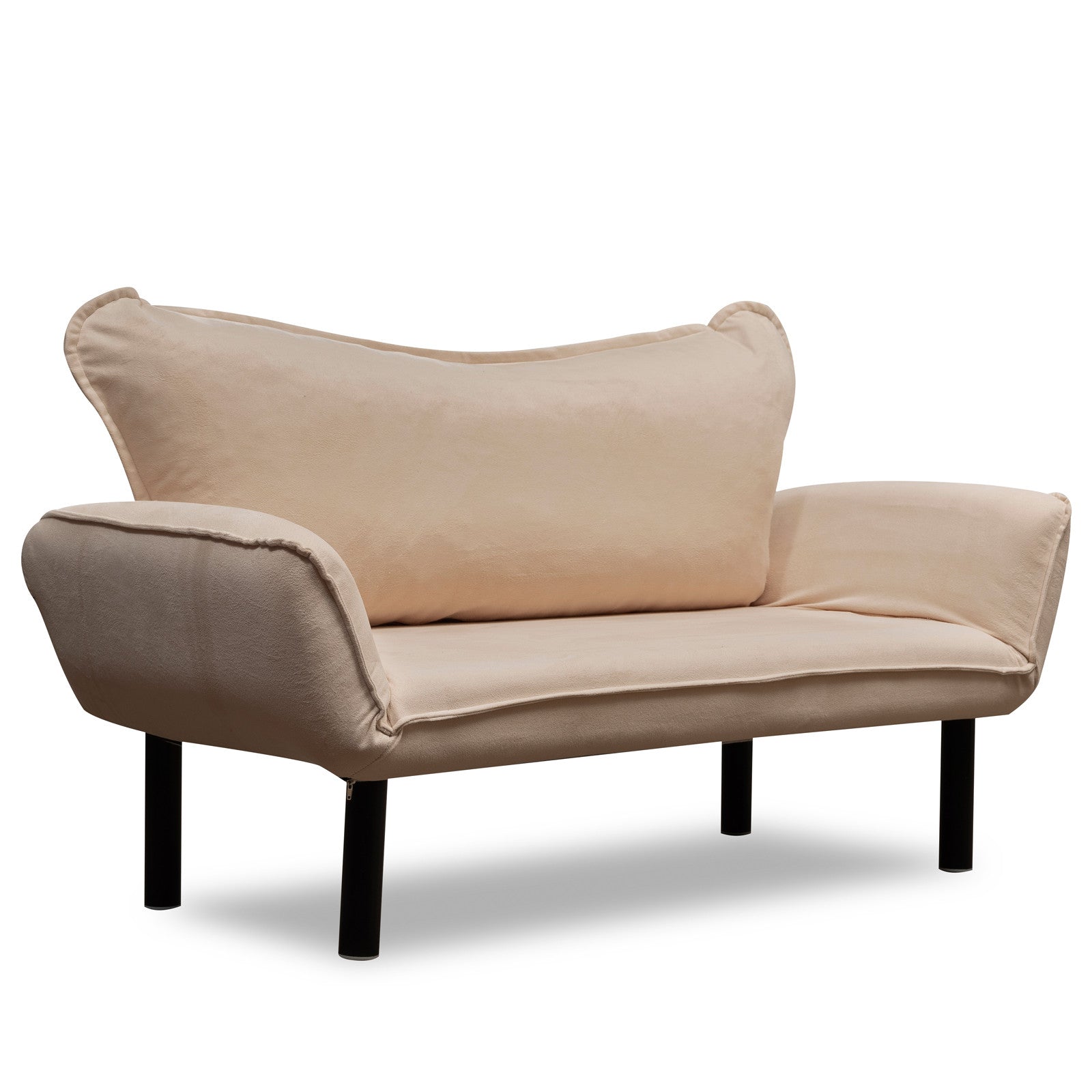 Sofá Cama "Chatto" – Creme  – 180x65x70 cm – Design Moderno