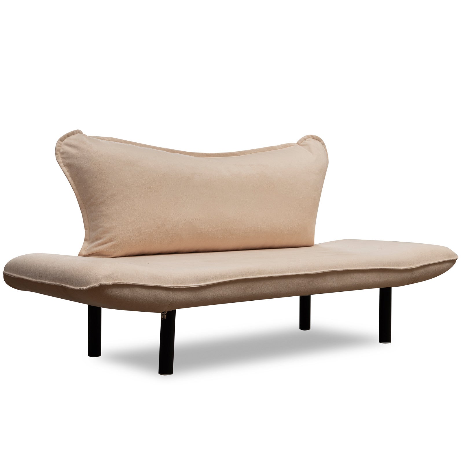 Sofá Cama "Chatto" – Creme  – 180x65x70 cm – Design Moderno
