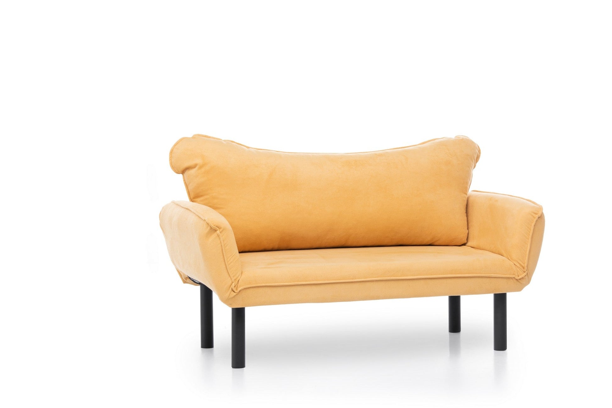 Sofá Cama "Chatto" – Amarelo Mostarda  – 180x65x70 cm – Design Moderno