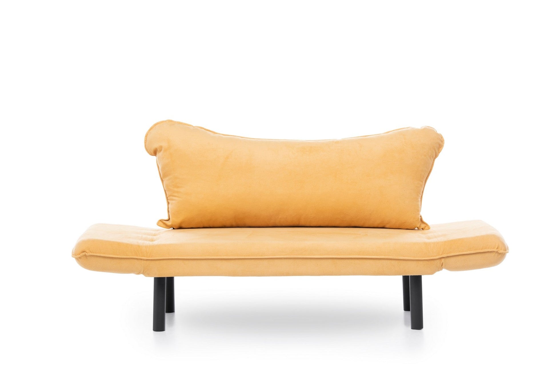 Sofá Cama "Chatto" – Amarelo Mostarda  – 180x65x70 cm – Design Moderno