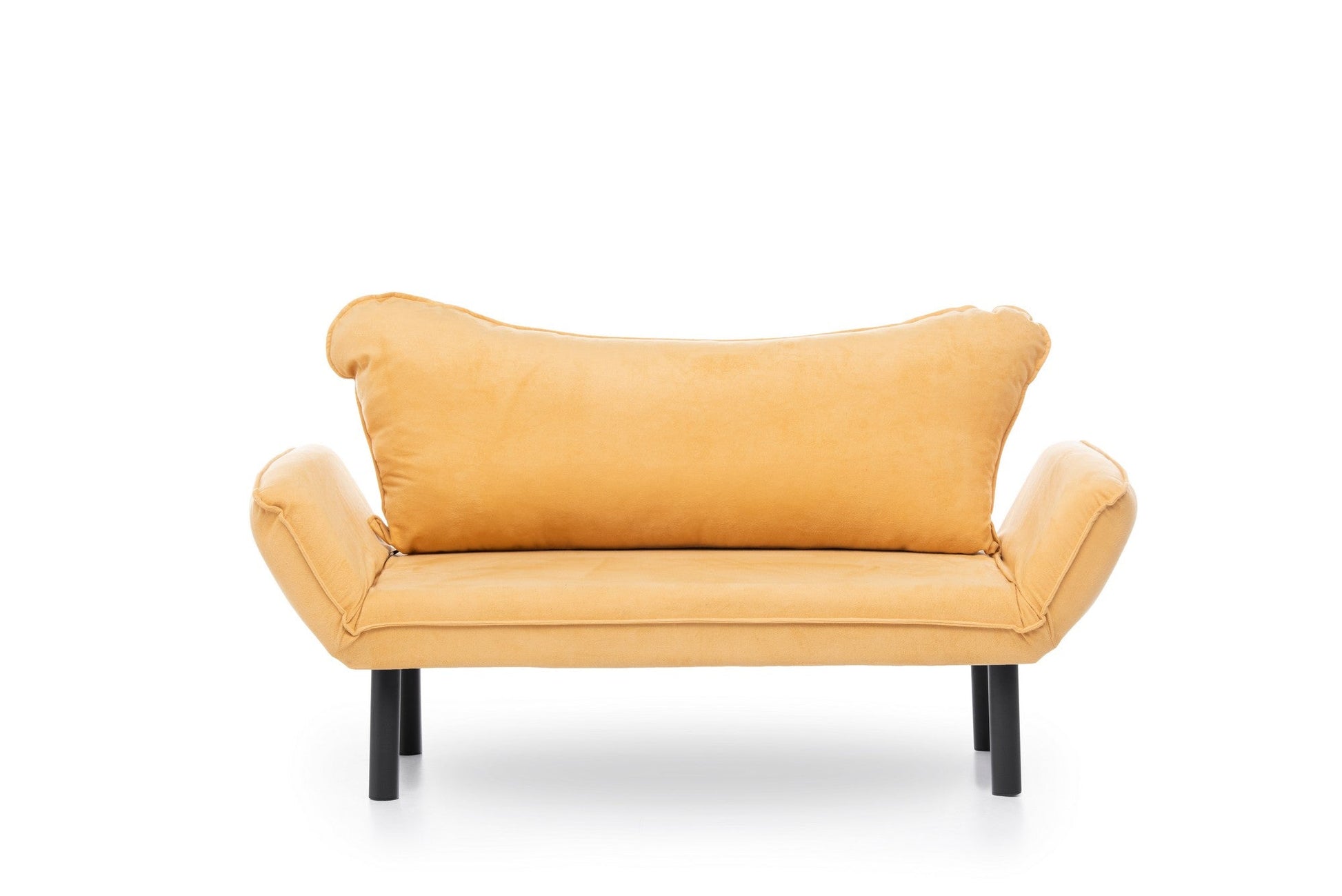 Sofá Cama "Chatto" – Amarelo Mostarda  – 180x65x70 cm – Design Moderno
