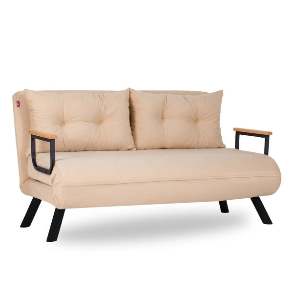 Sofá Cama "Versa" – Creme – 175x133 cm – Design Moderno e Versátil