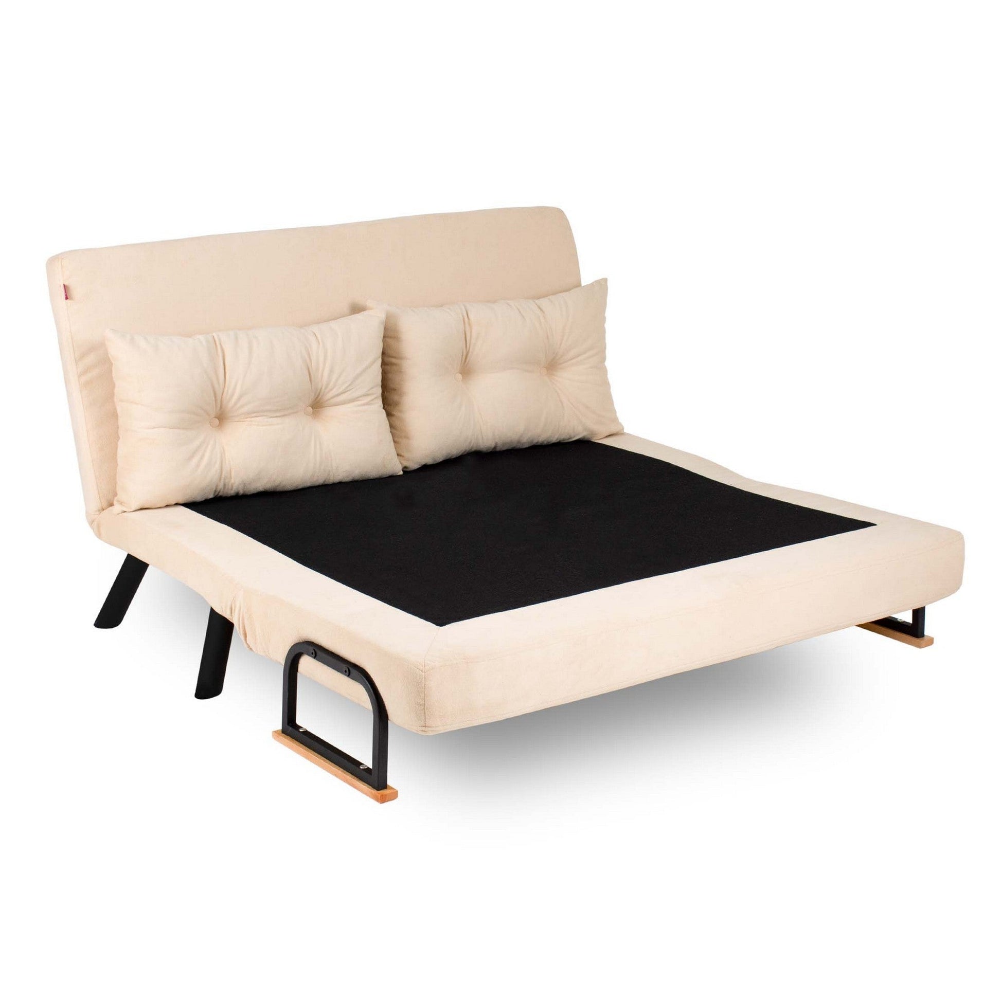 Sofá Cama "Versa" – Creme – 175x133 cm – Design Moderno e Versátil