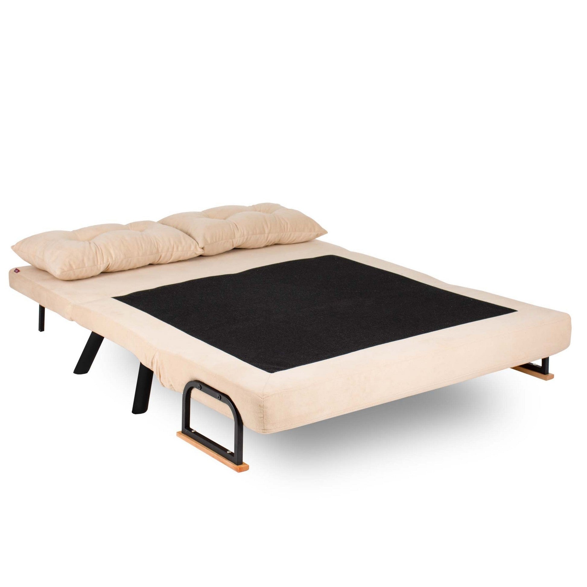 Sofá Cama "Versa" – Creme – 175x133 cm – Design Moderno e Versátil