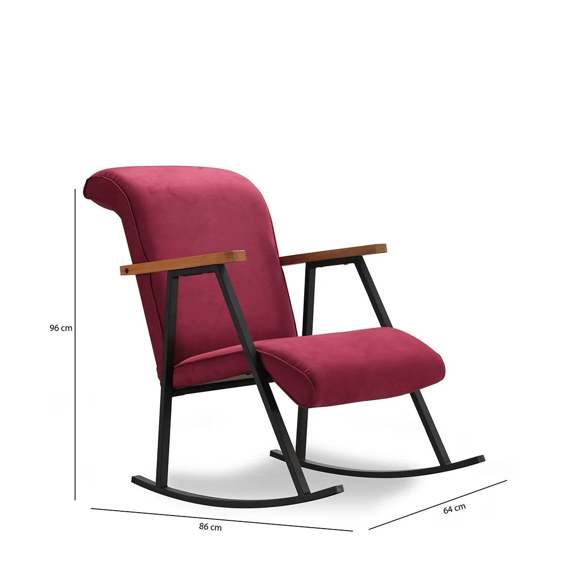 Poltrona de Baloiço "Yoka" – Vermelho – Design Moderno