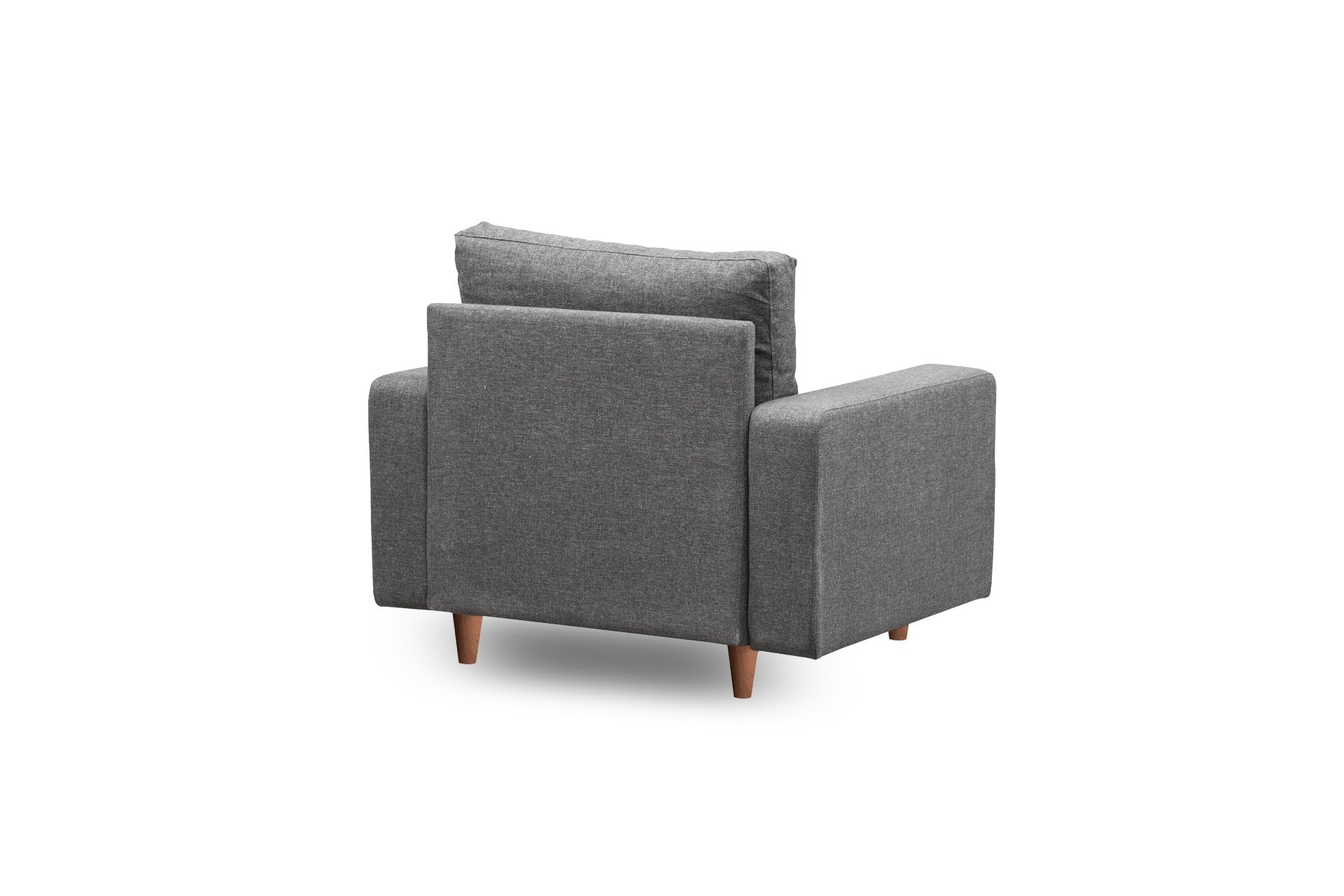 Poltrona Pafu Lungo — Cinzento Escuro - 105x52x75 cm - Design Moderno