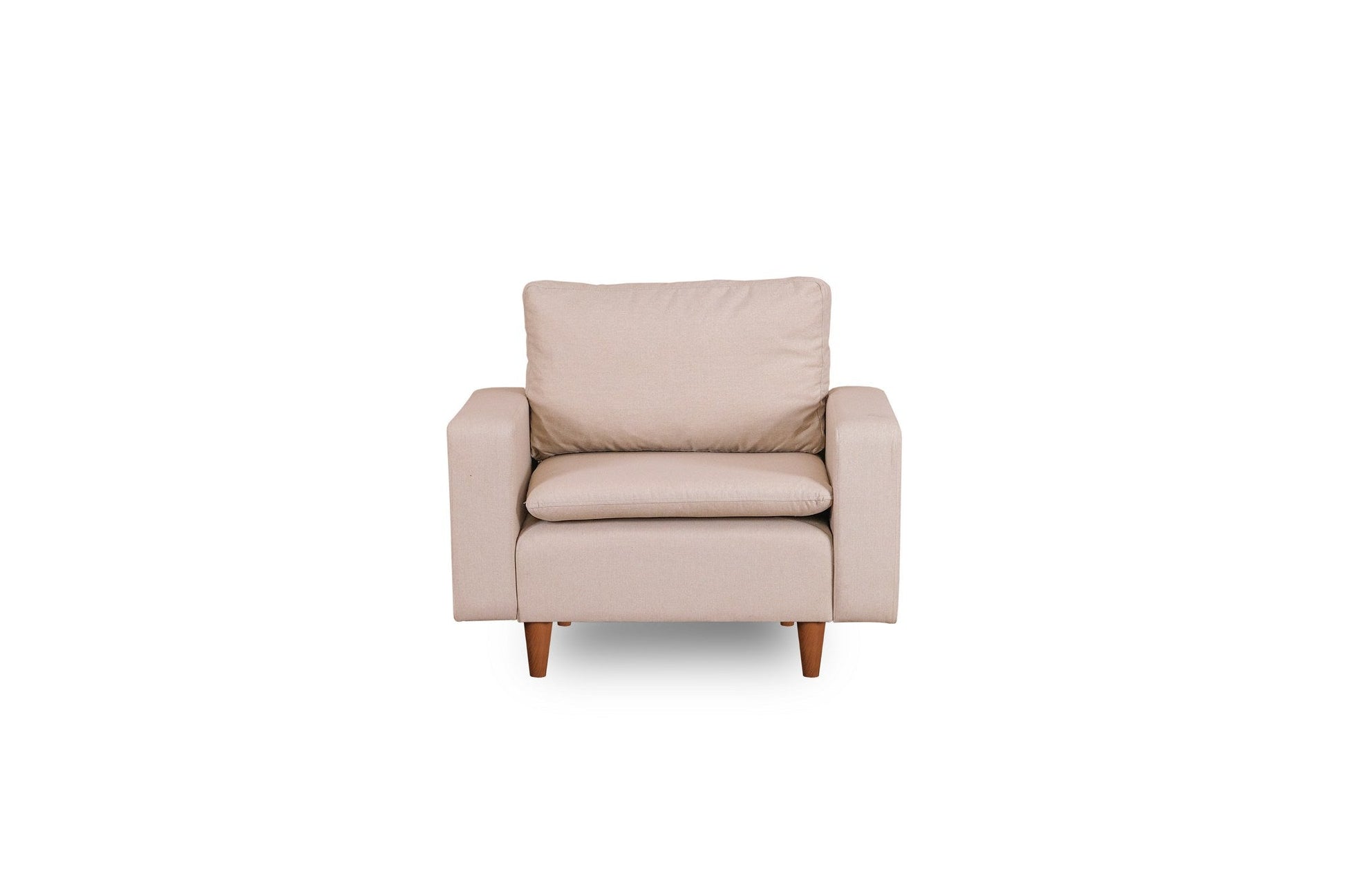 Poltrona Pafu Lungo - Creme - 105x52x75 cm - Design Moderno