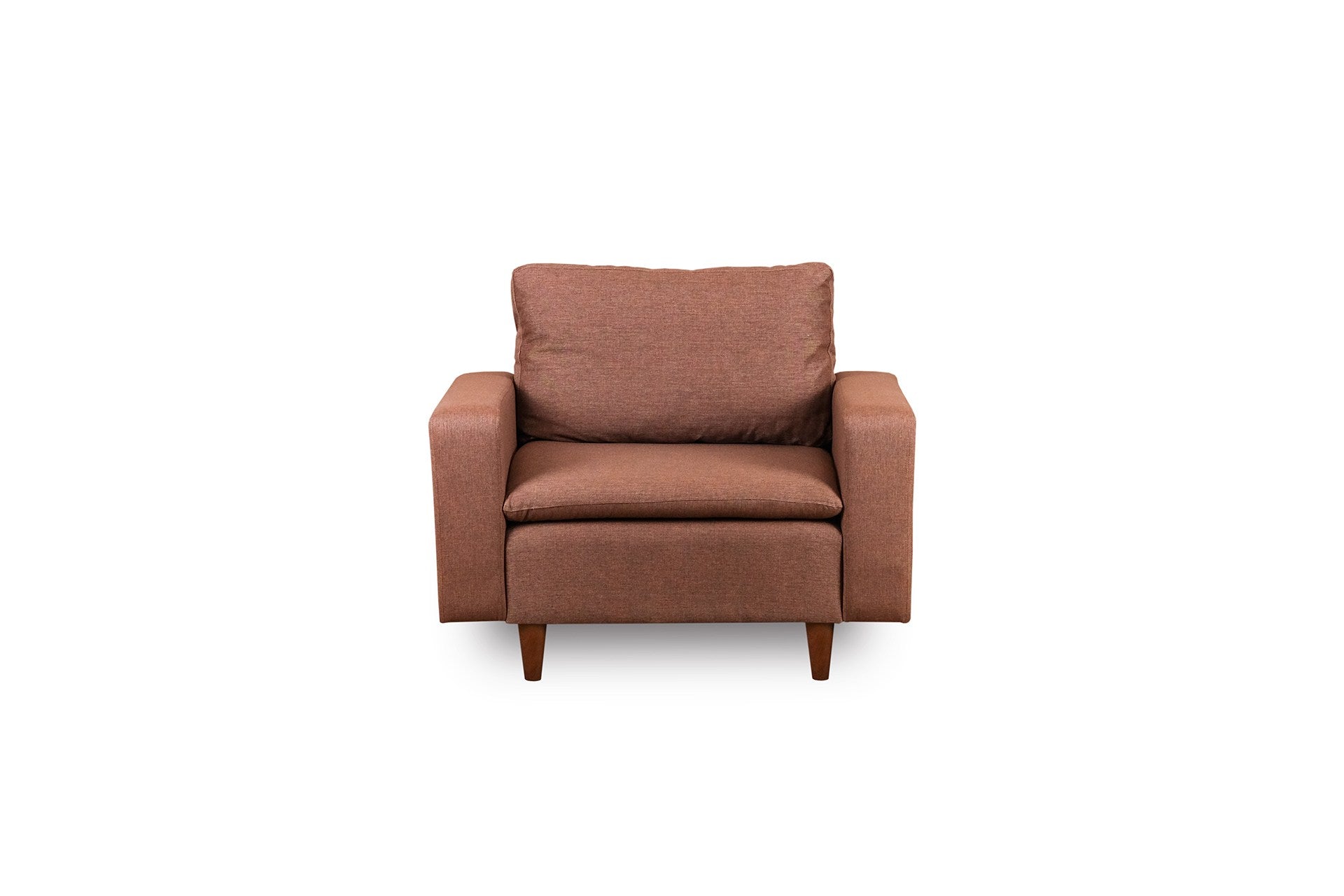Poltrona Pafu Lungo — Castanho - 105x52x75 cm - Design Moderno