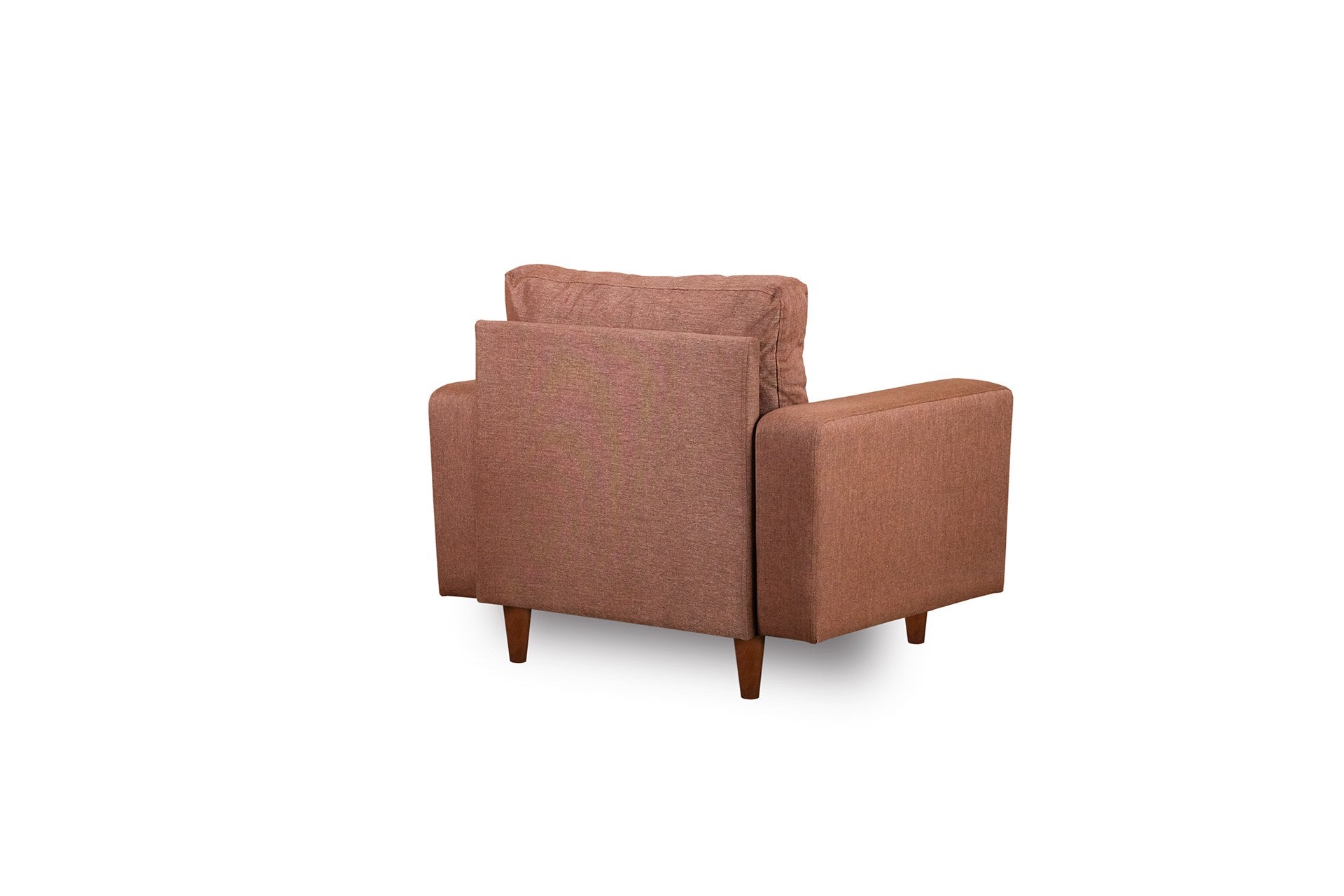 Poltrona Pafu Lungo — Castanho - 105x52x75 cm - Design Moderno