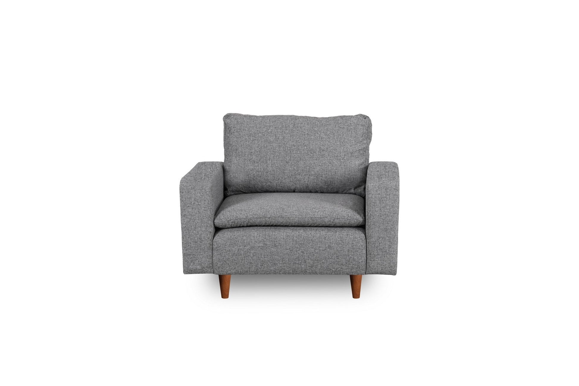 Poltrona Pafu Lungo — Cinzento - 105x52x75 cm - Design Moderno