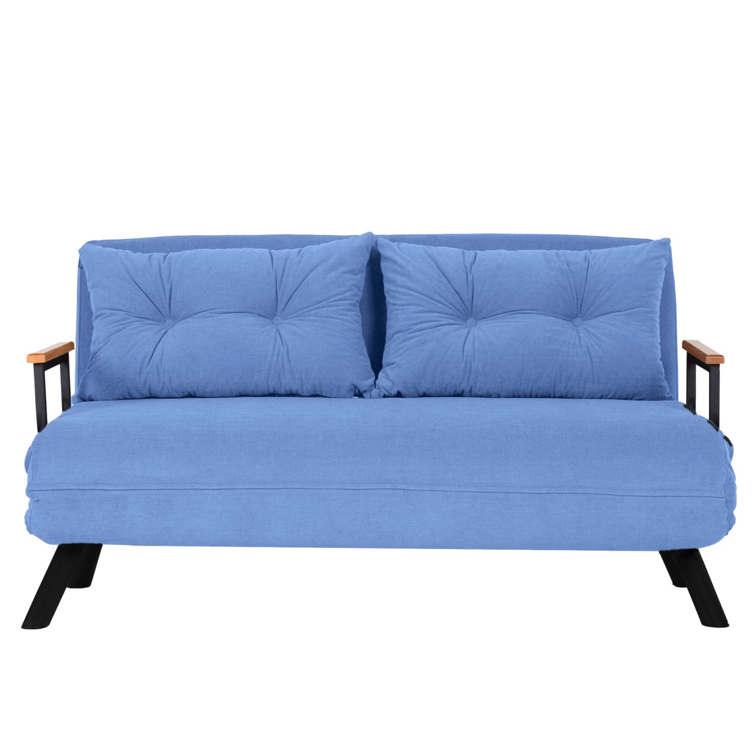 Sofá Cama "Versa" – Azul – 175x133 cm – Design Moderno e Versátil