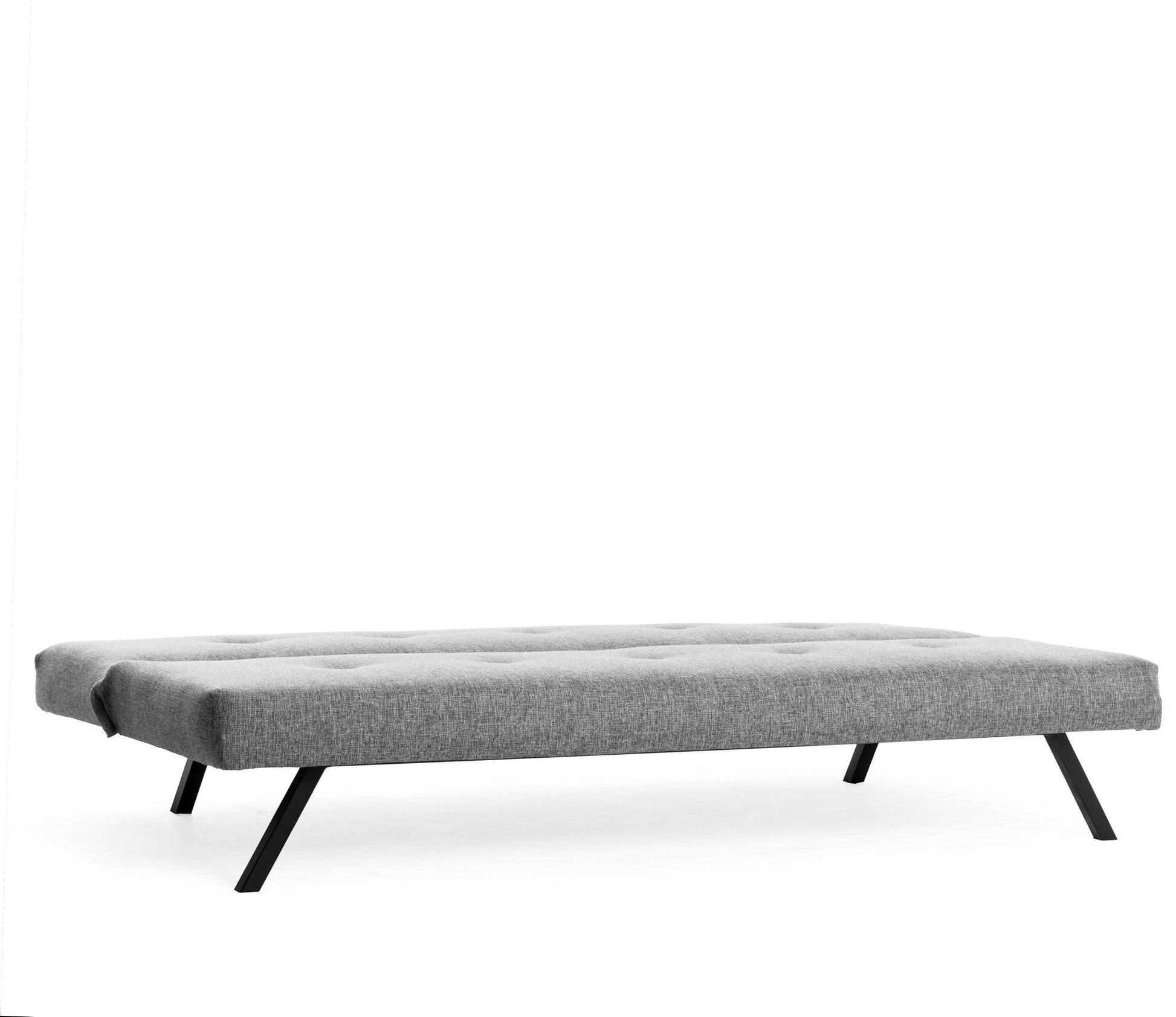 Sofá-Cama Zola de 3 Lugares com Estrutura Metálica – 180x102 cm – Cinzento Claro - Design Moderno