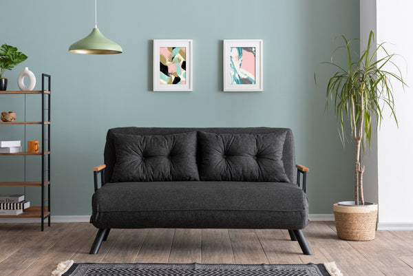 Sofá Cama "Versa" – Cinzento Escuro – 175x133 cm – Design Moderno e Versátil
