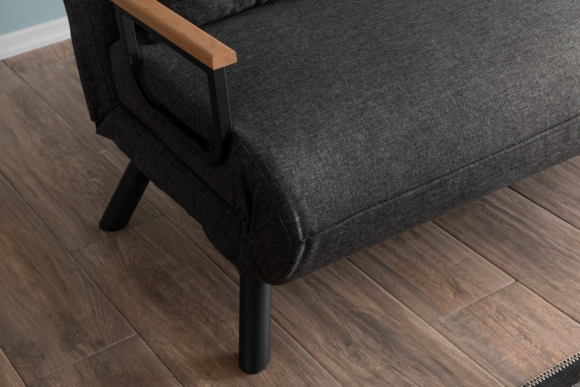Sofá Cama "Versa" – Cinzento Escuro – 175x133 cm – Design Moderno e Versátil