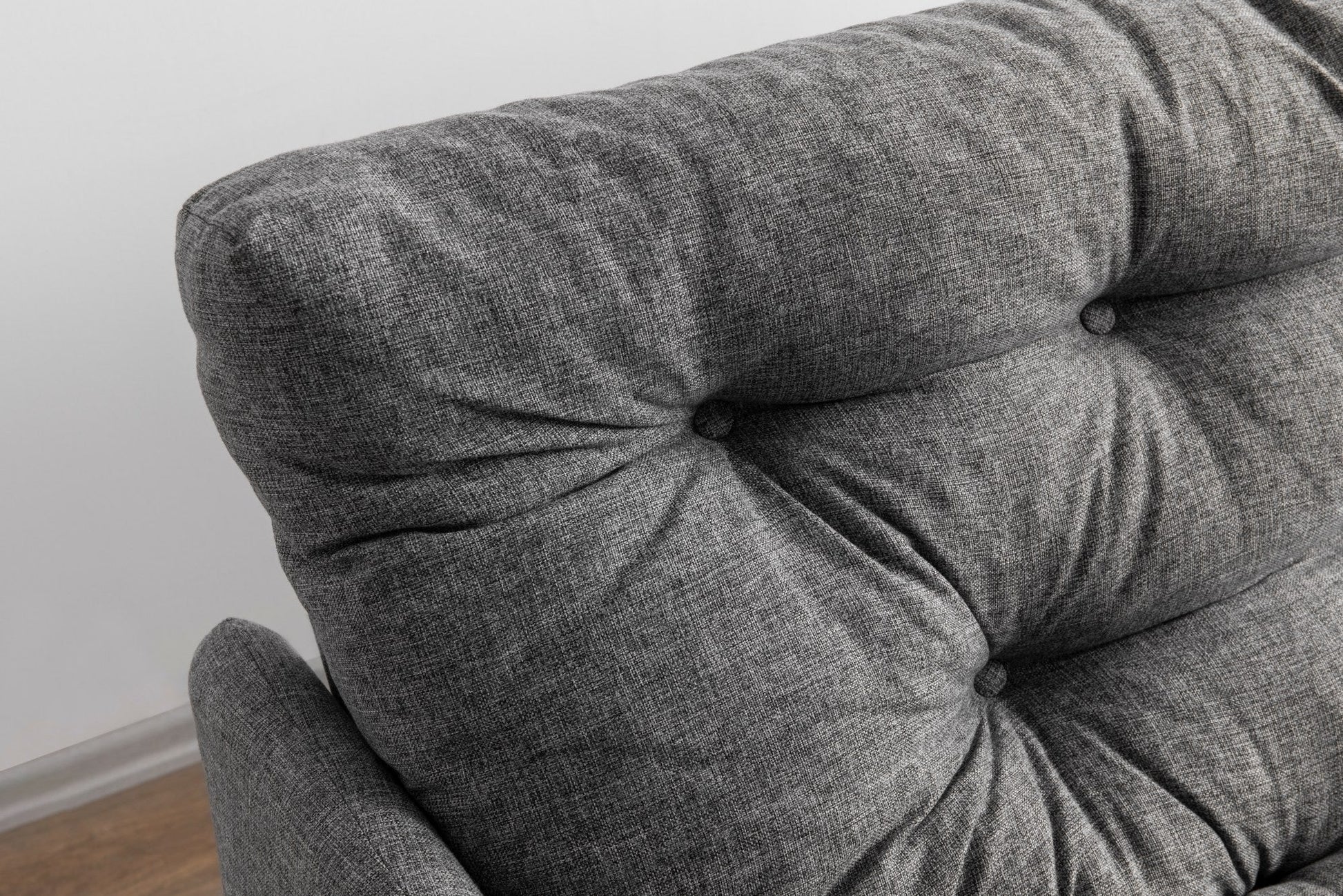 Sofá Cama "Renge" com Encosto Ajustável – Cinzento Claro - 3 Lugares – Design Moderno