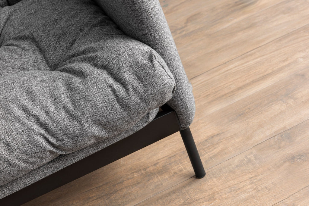 Sofá Cama "Renge" com Encosto Ajustável – Cinzento Claro - 3 Lugares – Design Moderno