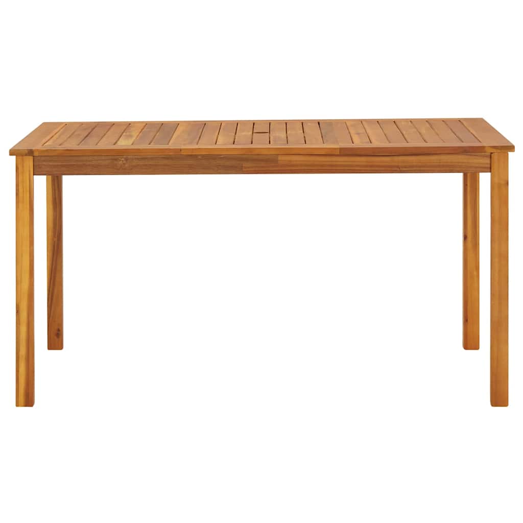 Mesa de jardim 140x80x74 cm madeira de acácia maciça