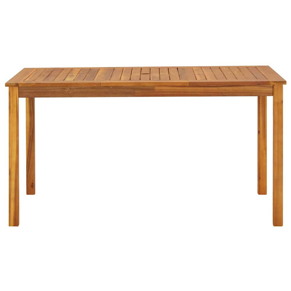 Mesa de jardim 140x80x74 cm madeira de acácia maciça
