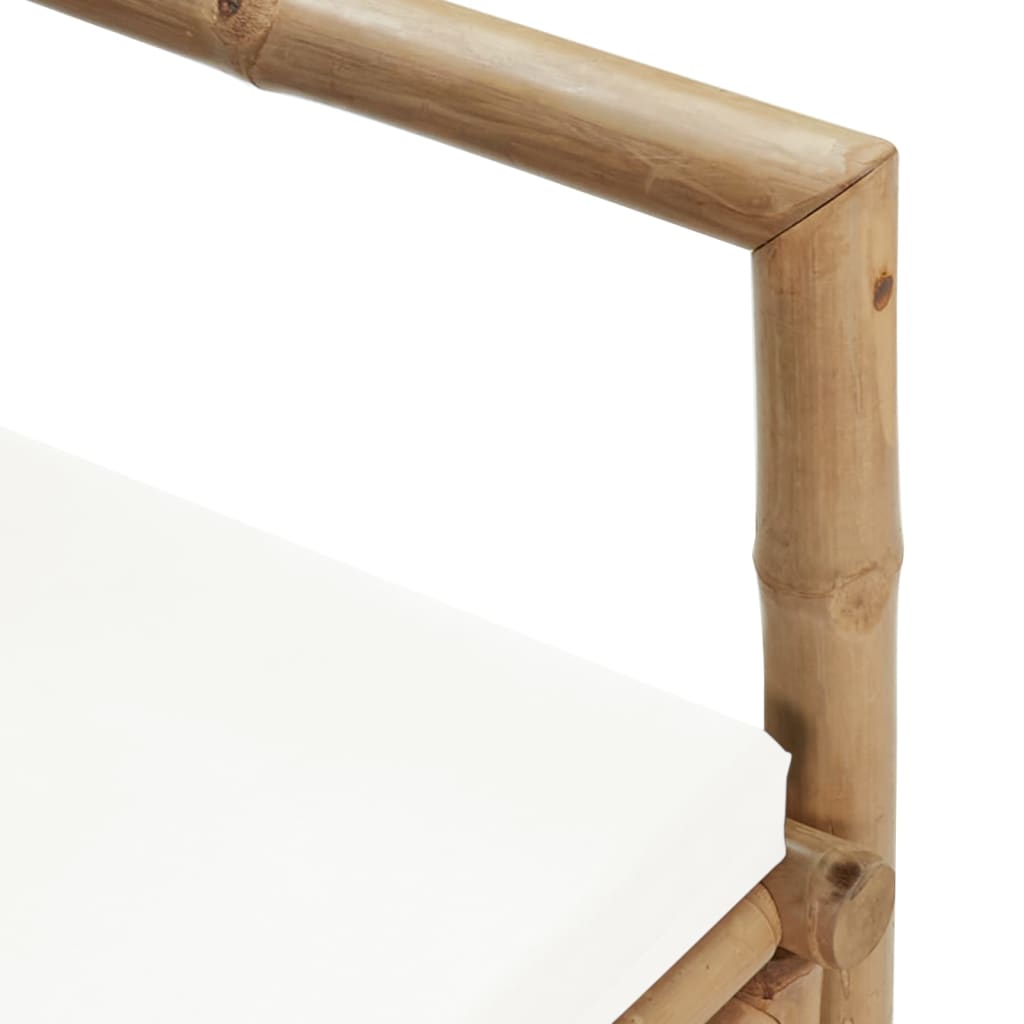 Cadeiras de jardim 2 pcs com almofadões e almofadas bambu