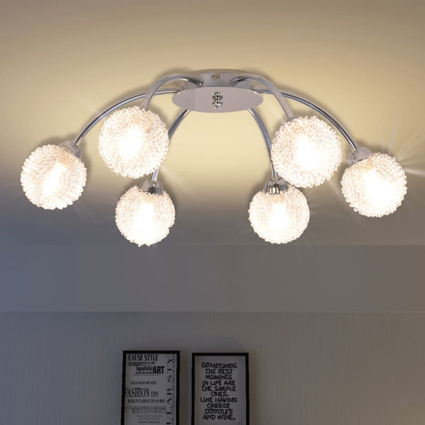 Candeeiro de teto com 6 lâmpadas LED G9 240 W
