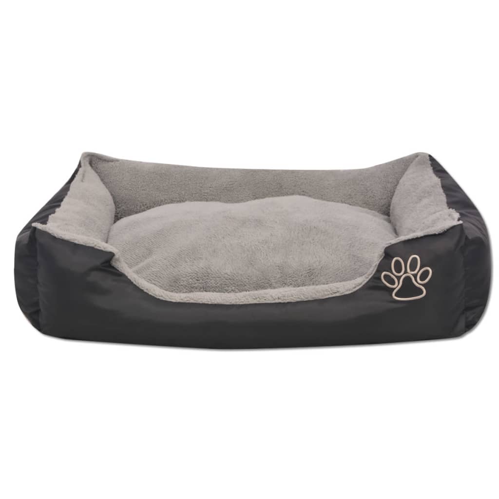 Cama para cães com almofada acolchoada tamanho XXL preto