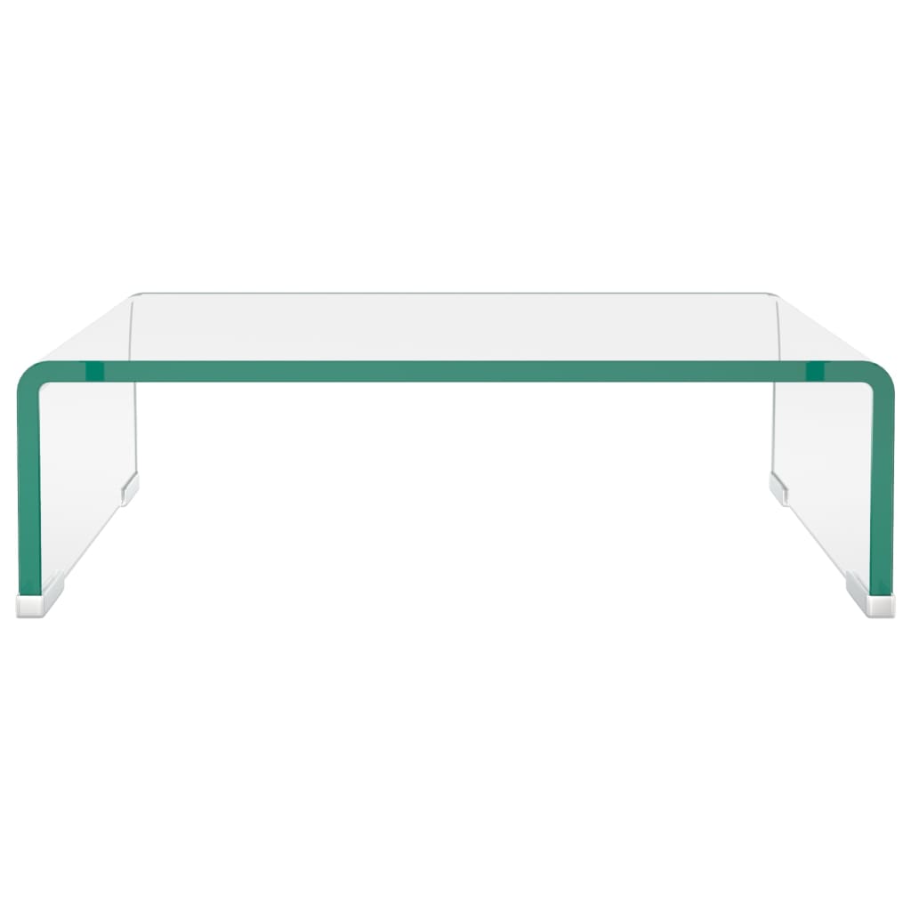 Suporte de TV/monitores em vidro transparente 40x25x11 cm