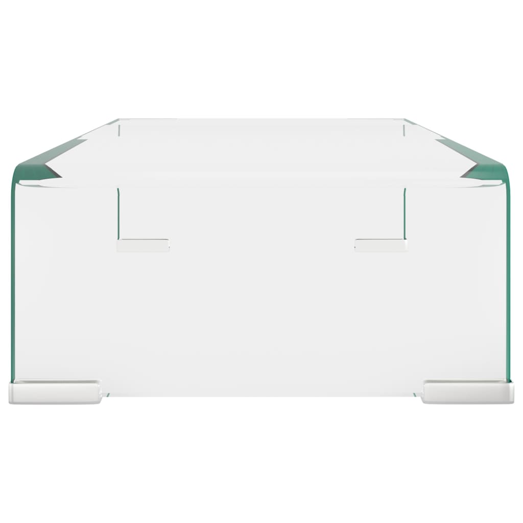 Suporte de TV/monitores em vidro transparente 40x25x11 cm