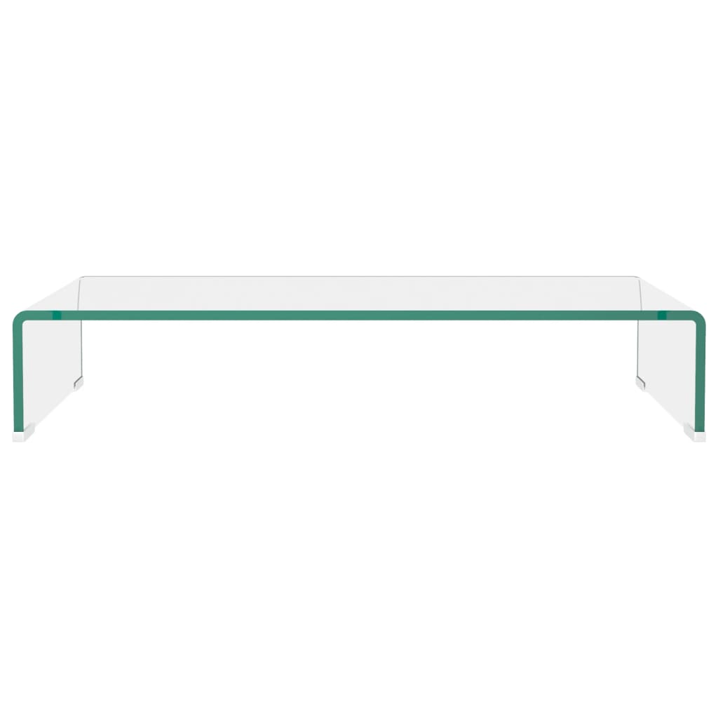 Suporte de TV/monitores em vidro transparente 70x30x13 cm