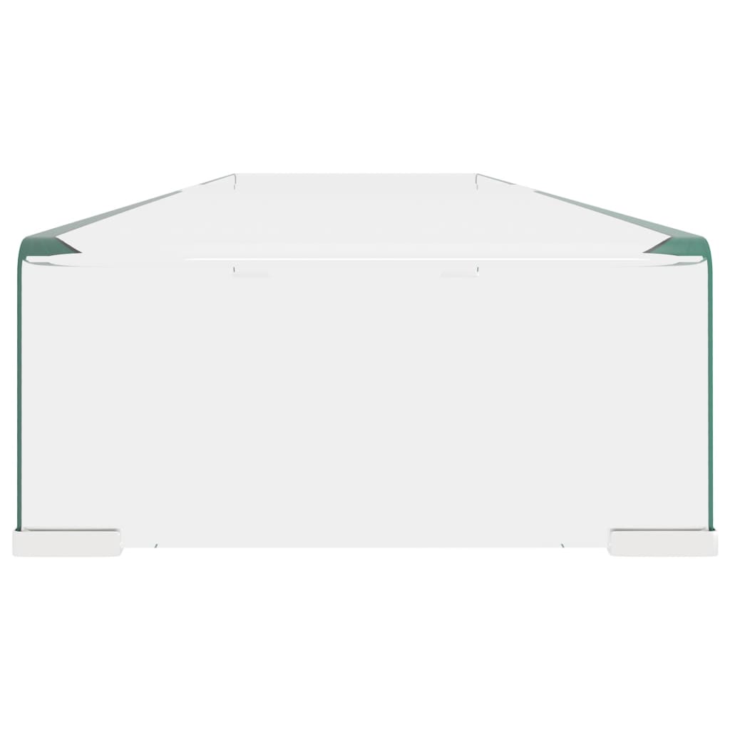 Suporte de TV/monitores em vidro transparente 120x30x13 cm