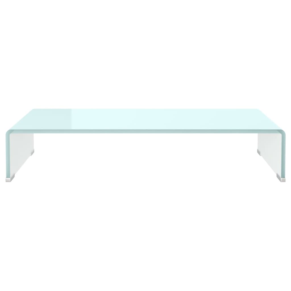 Suporte de TV/monitores em vidro 70x30x13 cm verde