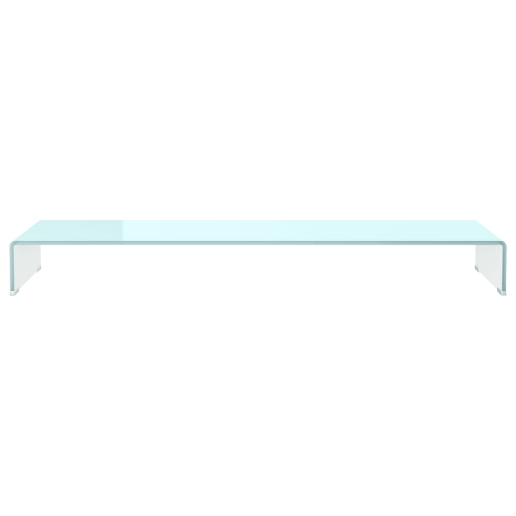 Suporte de TV/monitores em vidro 120x30x13 cm verde