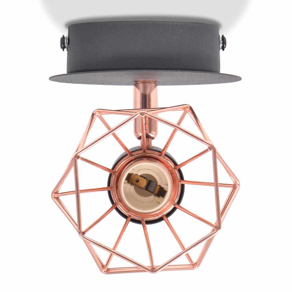Candeeiros de parede 2 pcs c/ 2 lâmpadas filamentos LED 8 W
