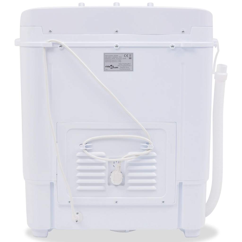 Mini máquina de lavar roupa tambor duplo 5,6 kg