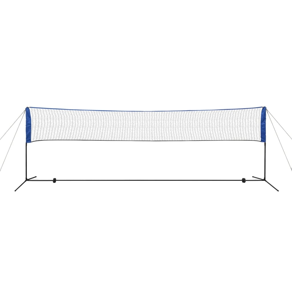 Conjunto rede de badminton com volantes 500 x 155 cm
