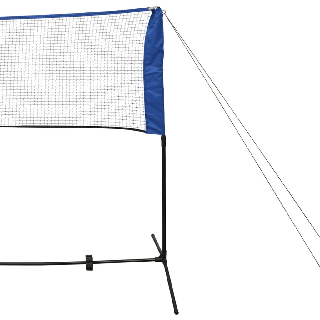Conjunto rede de badminton com volantes 500 x 155 cm
