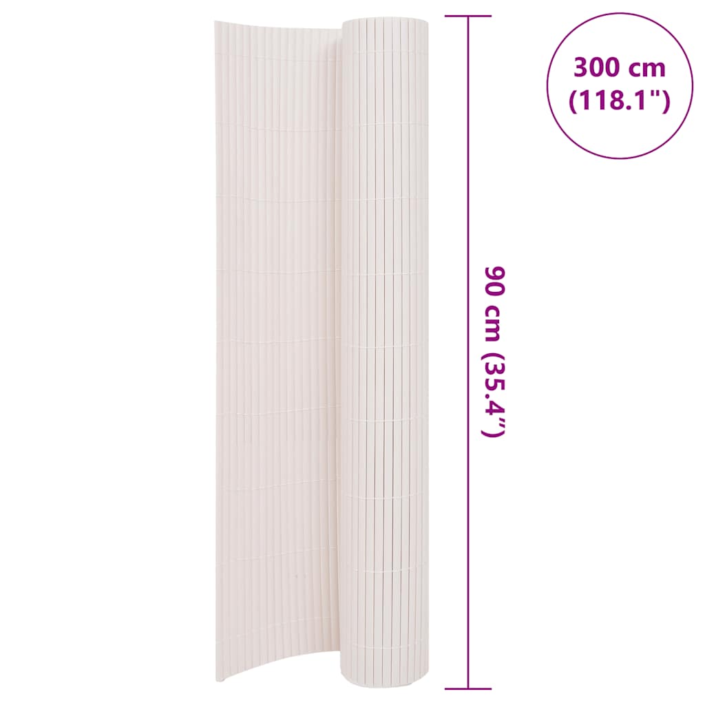 Cerca de jardim dupla face 90x300 cm branco
