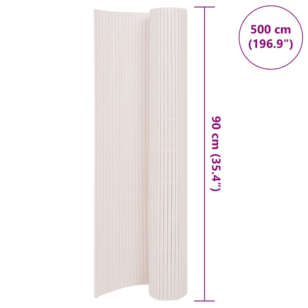 Cerca de jardim dupla face 90x500 cm branco
